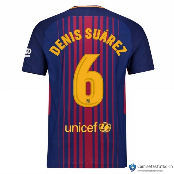 Camiseta Barcelona Primera equipo Denis Suarez 2017-18